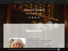 Tablet Screenshot of annette-weber.com